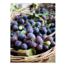 Postal italiana de las uvas