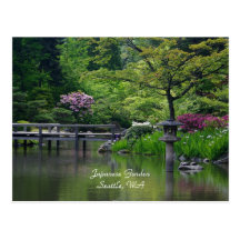 Postal japonesa del jardín