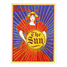 Postal: "La Nueva York Sun" por Louis Rhead
