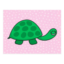 Postal linda del animal del dibujo animado de la t