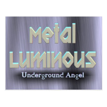 Postal luminosa del metal