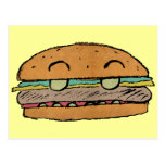 Postal menor de la hamburguesa