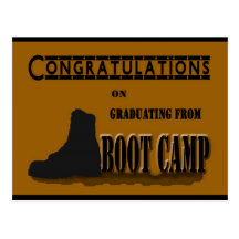 Postal militar de la graduación de Boot Camp