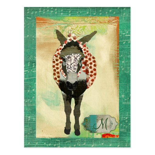 Postal musical del monograma de Moses