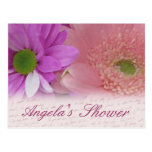 Postal nupcial de la flor de la ducha del personal