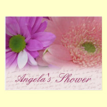 Postal nupcial de la flor de la ducha del personal tarjetas postales