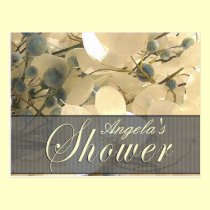 Postal nupcial de la flor de la ducha del personal tarjetas postales