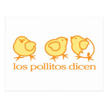 Postal por Los Pollitos Dicen