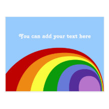 Postal retra del arco iris