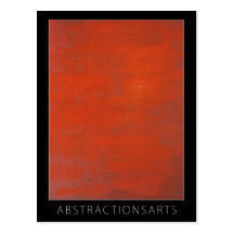 Postal roja del arte moderno