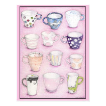 Postal rosada de la colección