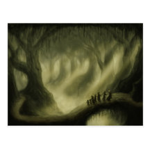 postal segura del paisaje de la fantasía del paso
