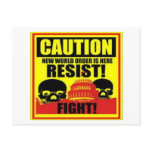 POSTAL STOP NWO tarjetas postales