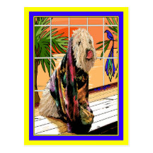 Postal:  Terrier de trigo suavemente revestido en 