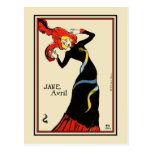 Postal:  Toulouse Lautrec - Jane Avril