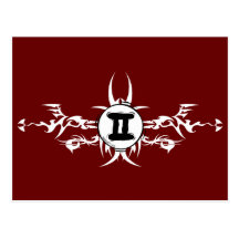 Postal tribal de los géminis