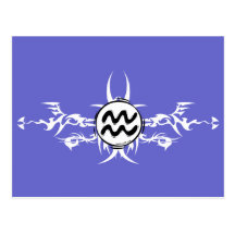 Postal tribal del acuario