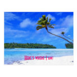Postal tropical de la playa
