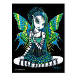 Postal verde de la hada del tatuaje de Katy