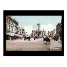 Postal vieja, calle del sur, Worthing, en 1909