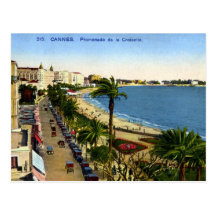 Postal vieja - Cannes, La Croisette