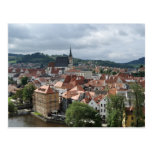 Postal vieja de la ciudad de Cesky Krumlov