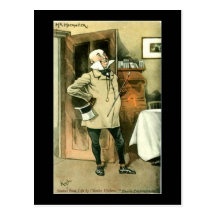Postal vieja, Dickens, Copperfield, Sr. Micawber