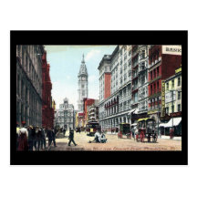 Postal vieja, St del mercado, Philadelphia, en 190