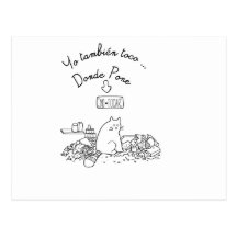 Postal yo también toco donde pone no tocar