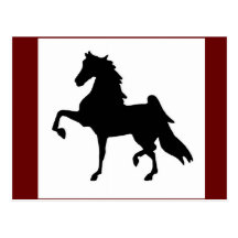 Postales - americano Saddlebred Silhoutte