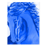 Postales azules del caballo