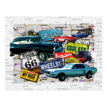 Postales - coches de la ruta 66_Classic