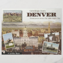 Postales de Denver de la Milla-Alta ciudad, vintag Tarjetas Publicitarias