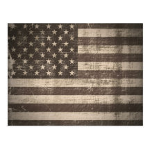 Postales de la bandera americana del vintage