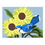 Postales del arte del arrendajo azul