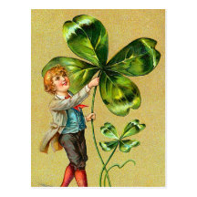 Postales del día de St Patrick del trébol