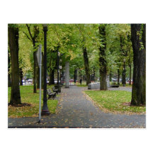 Postales del otoño de los bloques de Portland Oreg