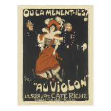 Postales del poster del vintage