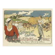 Postales del poster del vintage - granjeros