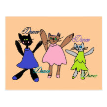 postales digitales de la danza de los kittys
