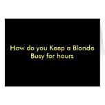 Postales divertidas - para los blondes y los blond tarjetas