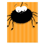 Postales mimosas lindas de Halloween de la araña d tarjetas postales