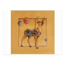 Postales - reno o alces del carrusel