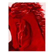 Postales rojas 21 del caballo