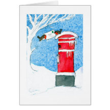 Poste del navidad tarjetas