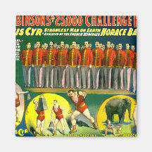 Poster 1898 del vintage de la demostración del cir iman de nevera