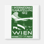 Poster 1912 del salón aeronáutico de Viena Imán Para Frigorifico