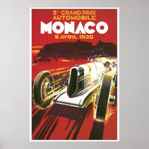 Poster 1930 de Mónaco Grand Prix