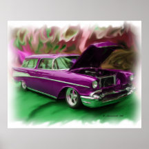 Poster 1957 del nómada de Chevy