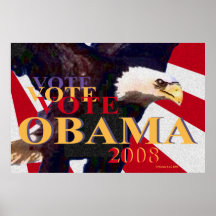 Poster 2008 de Obama del voto - modificado para re